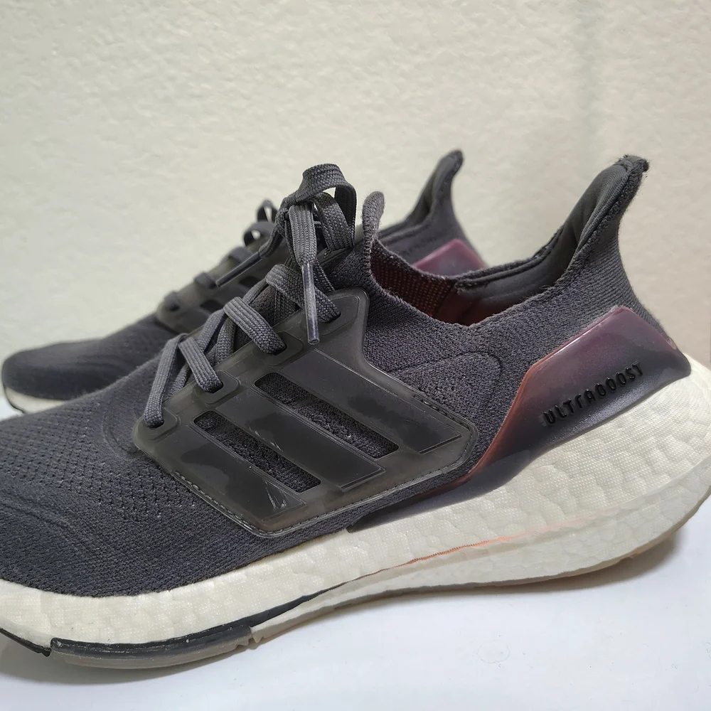 adidas Athletic Shoes with Orange and Brown Accents - Picture 2 of 7